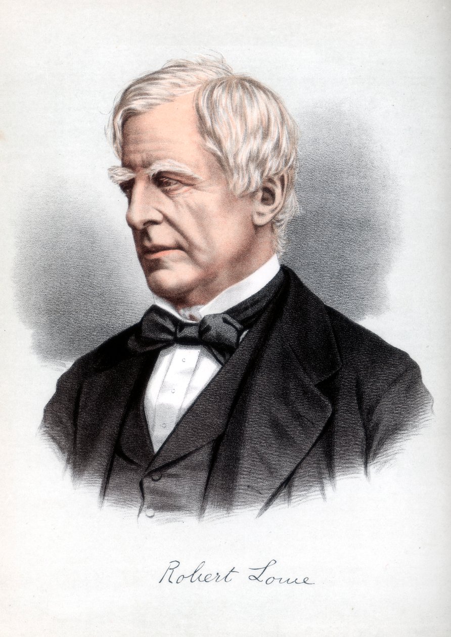 Robert Lowe, 1:e Viscount Sherbrooke, brittisk statsman, c1890. av Petter and Galpin Cassell