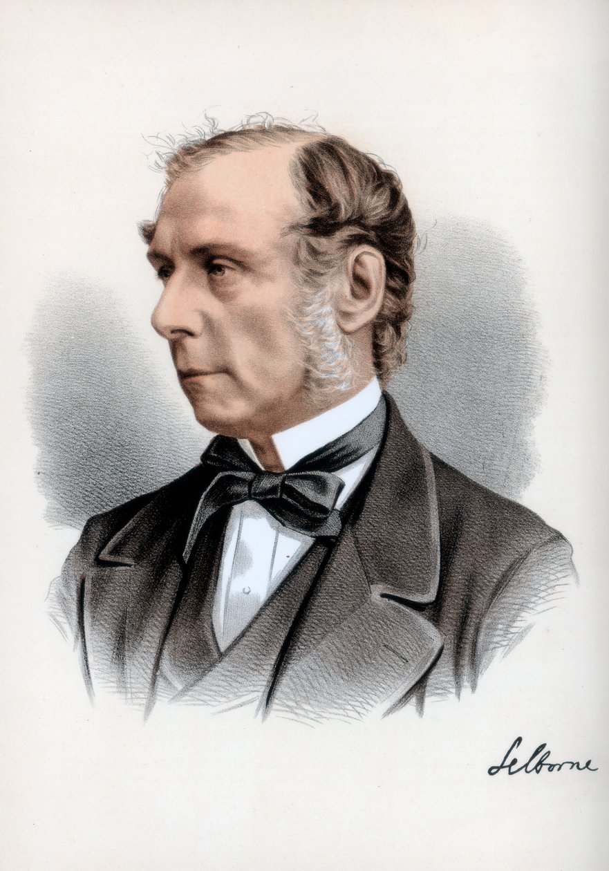 Roundell Palmer, 1:e earl av Selborne, brittisk advokat och liberal politiker, c1890. av Petter and Galpin Cassell