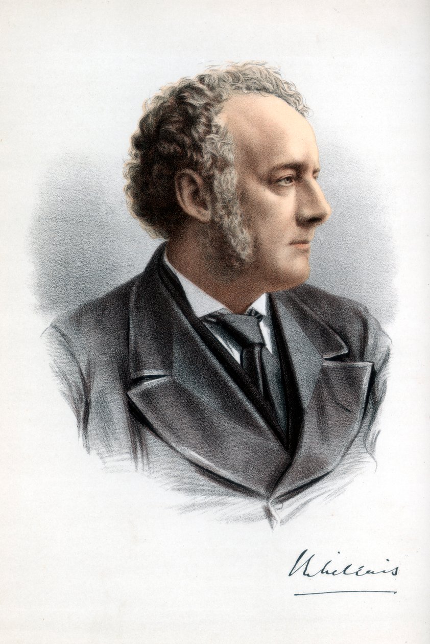 Sir John Everett Millais, 1:a baronet, brittisk målare och illustratör, c1890. av Petter and Galpin Cassell