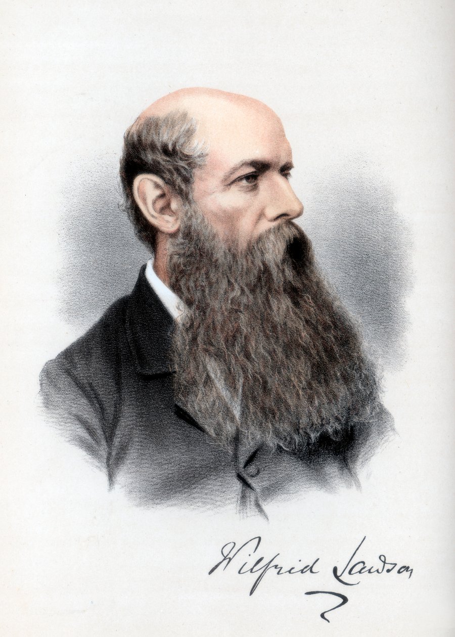 Sir Wilfrid Lawson, brittisk politiker och nykterhetskämpe, c1890. av Petter and Galpin Cassell