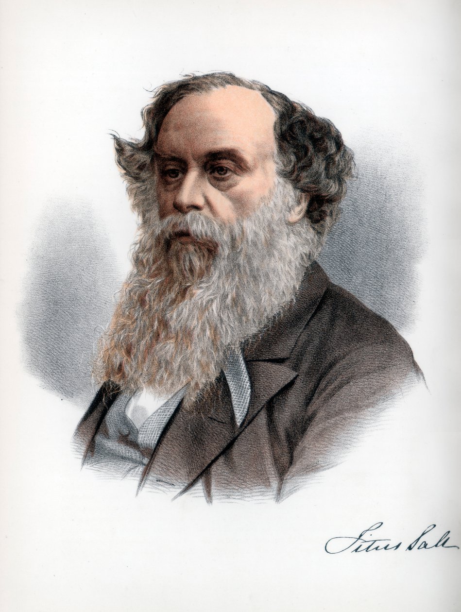 Titus Salt, brittisk ullhäftare och industriman, c1890. av Petter and Galpin Cassell