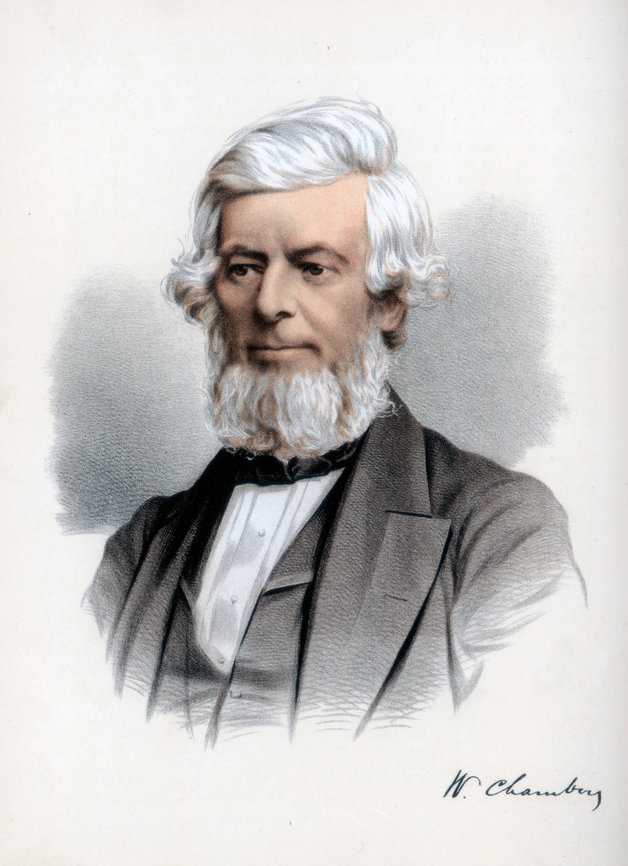 William Chambers of Glenormiston, skotsk utgivare och politiker, c1890. av Petter and Galpin Cassell