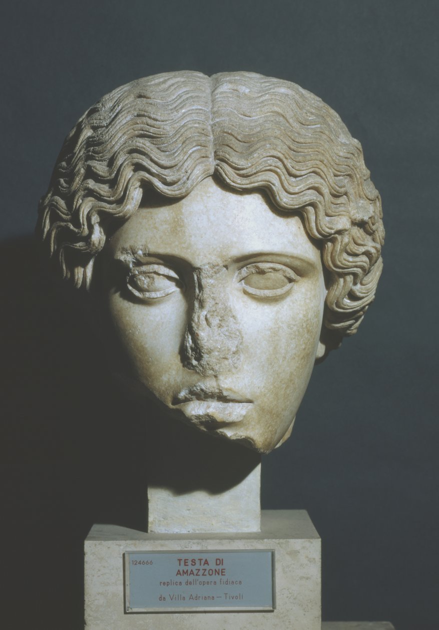 Amazons huvud av Phidias Phidias