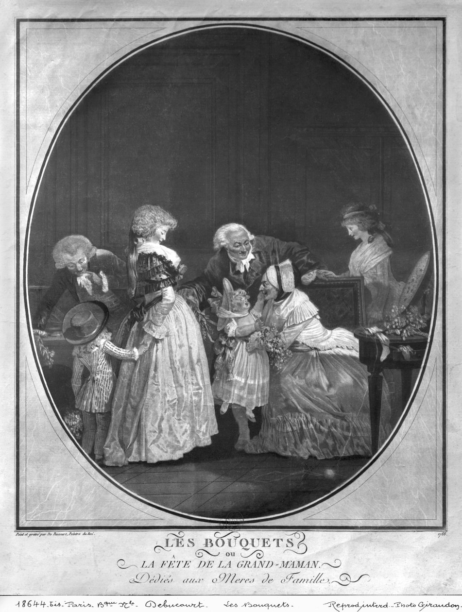 Mashada ya maua au kuadhimisha bibi, 1788 swed av Philibert Louis Debucourt