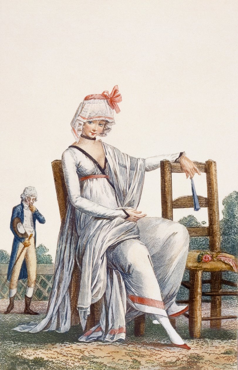 Damens promenadklänning, 1800 av Philibert Louis Debucourt