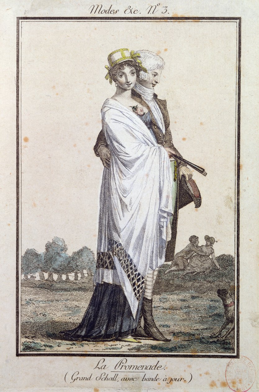 Promenaden, ca 1799 av Philibert Louis Debucourt