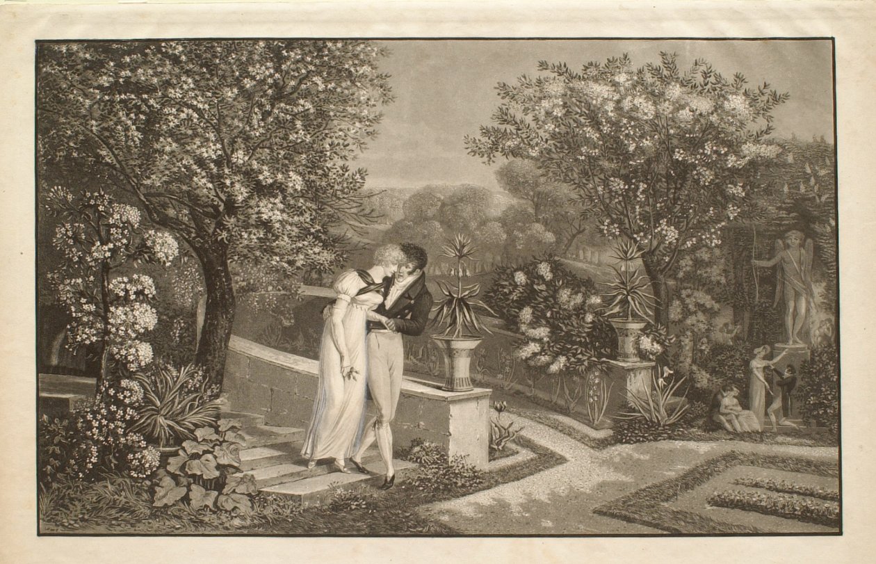 Vår, eller De älskande av Philibert-Louis Debucourt