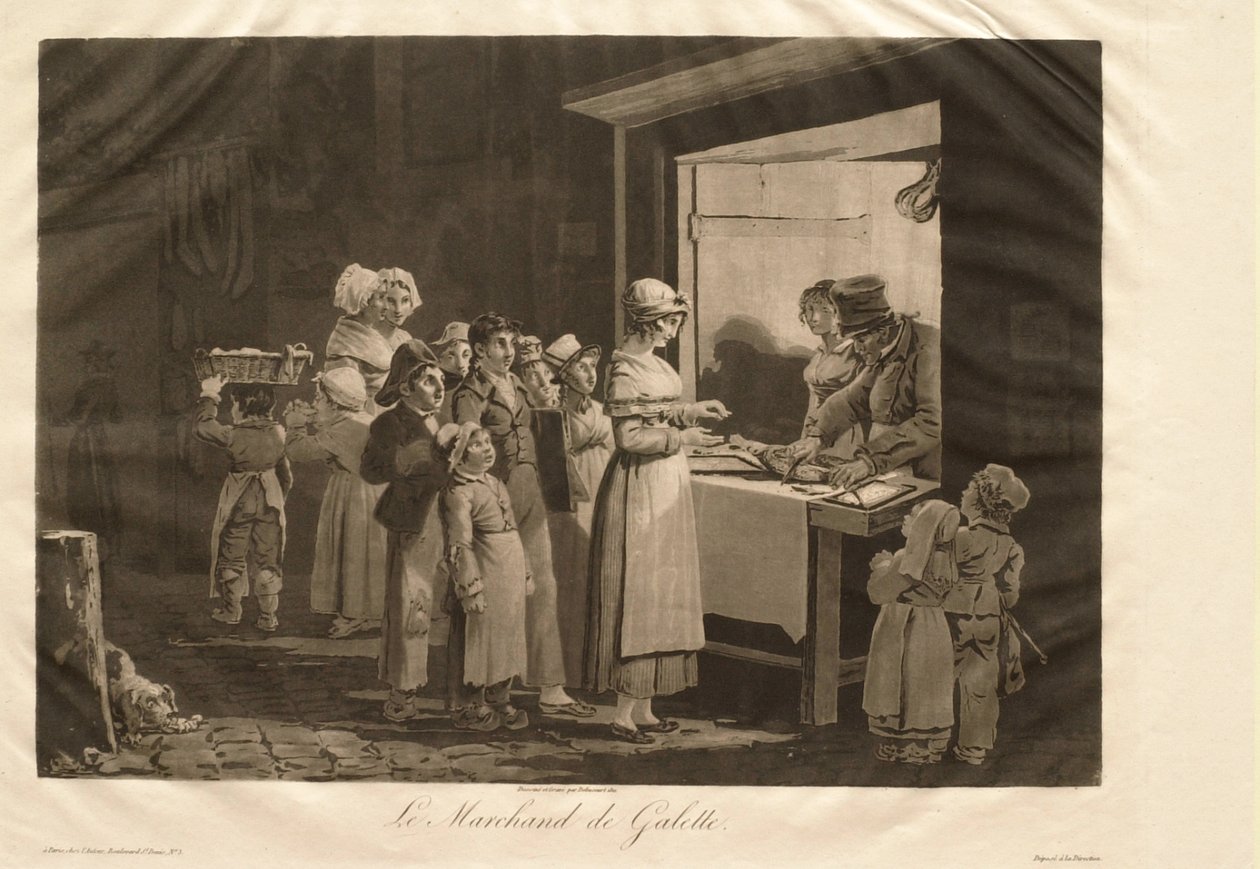 Pannkaksförsäljaren av Philibert-Louis Debucourt