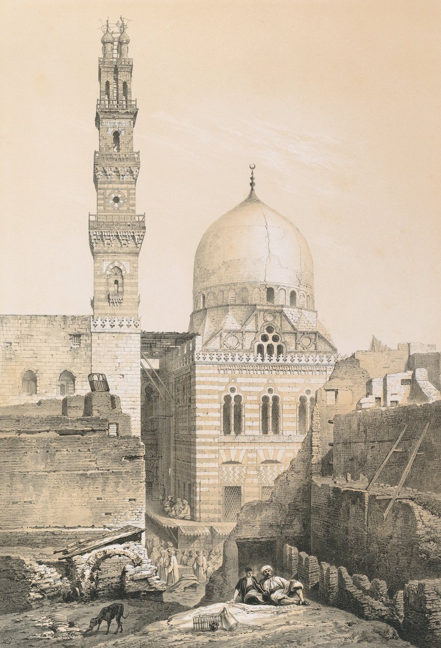El Ghourys moské och grav av Philibert Joseph Girault de Prangey