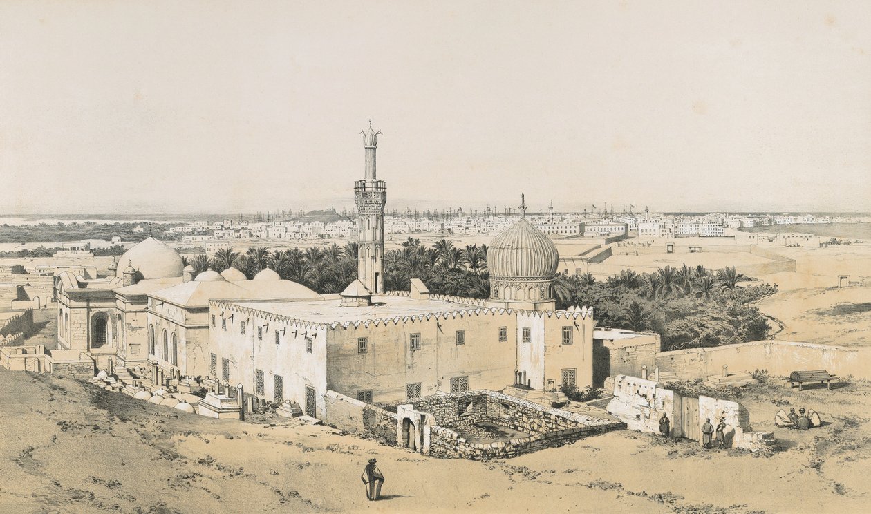Nabedemiane-moskén i Alexandria av Philibert Joseph Girault de Prangey