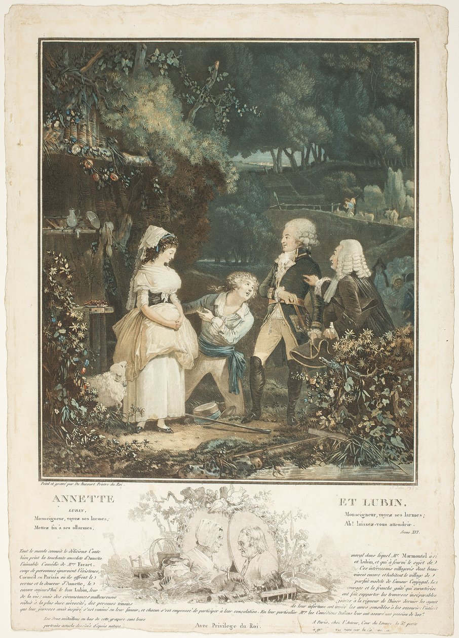 Annette och Lubin av Philibert Louis Debucourt