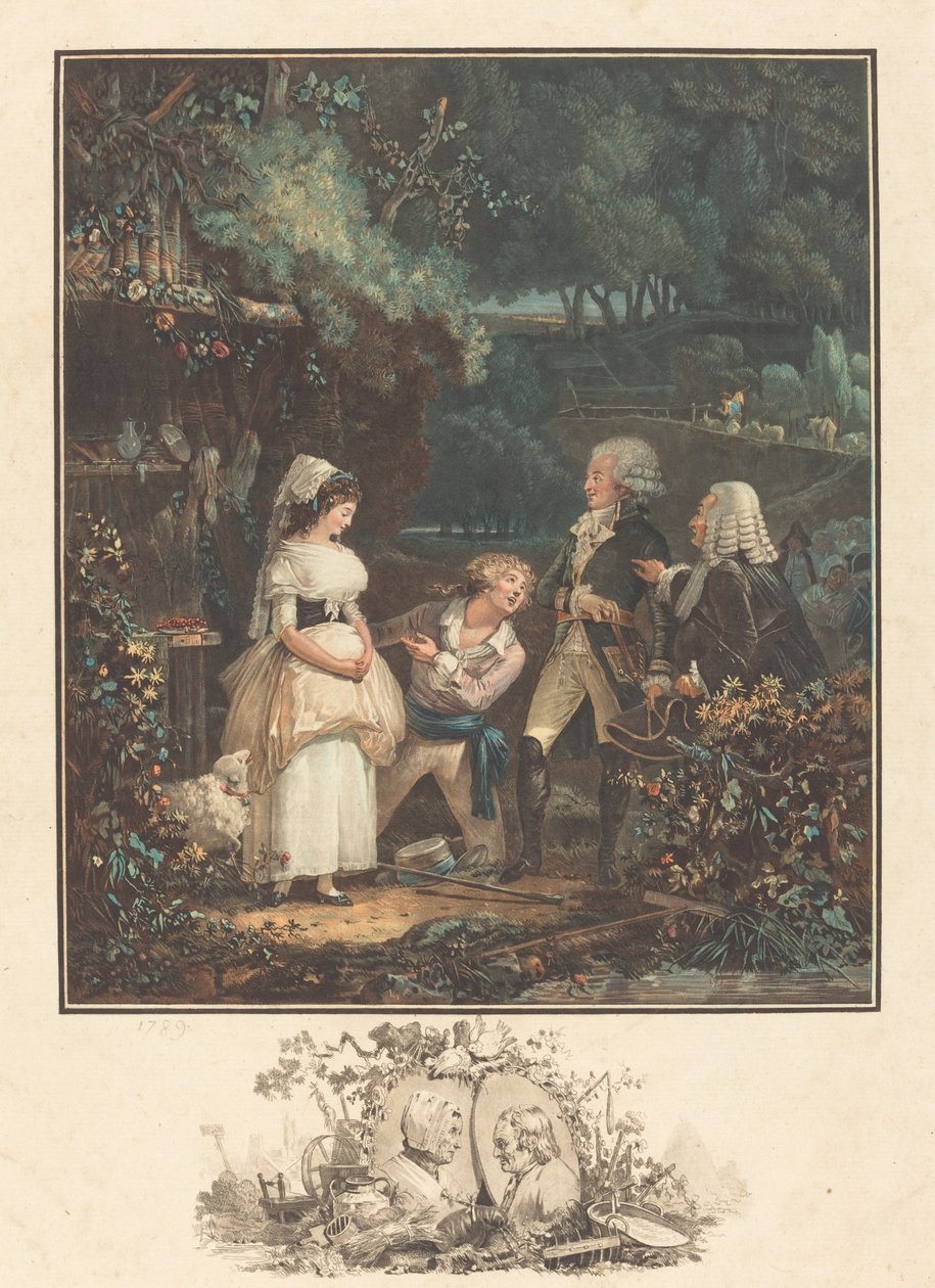 Annette och Lubin av Philibert Louis Debucourt