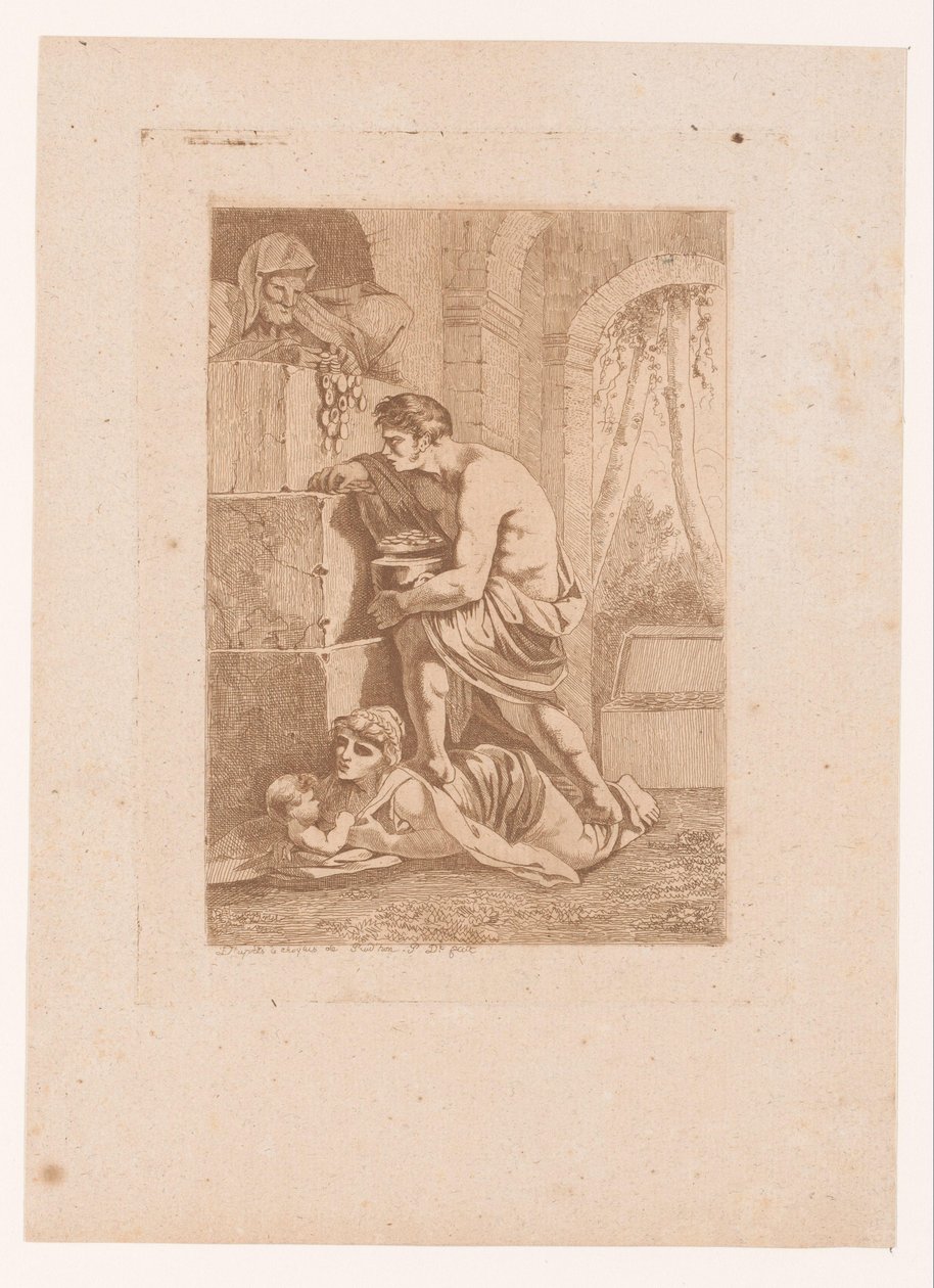 Edouard och guldet av Philibert Louis Debucourt