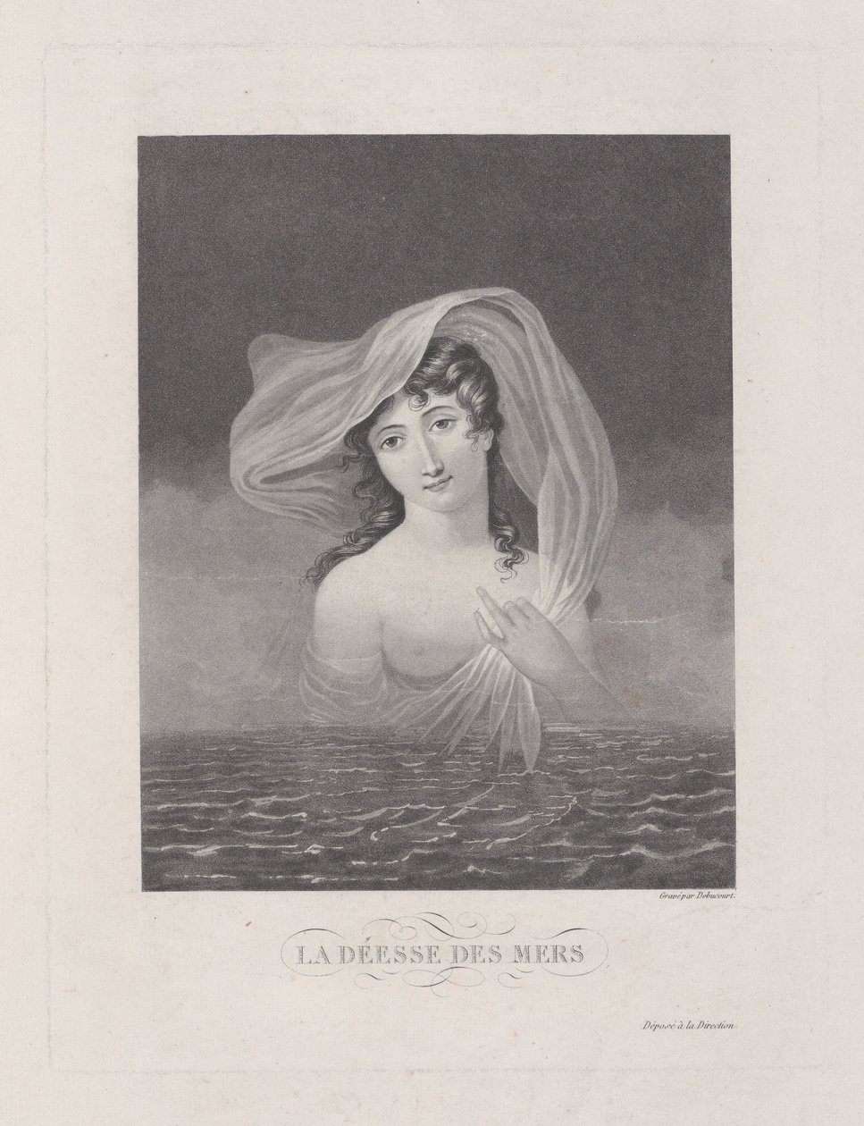 Havets gudinna, 1775-1832. av Philibert Louis Debucourt