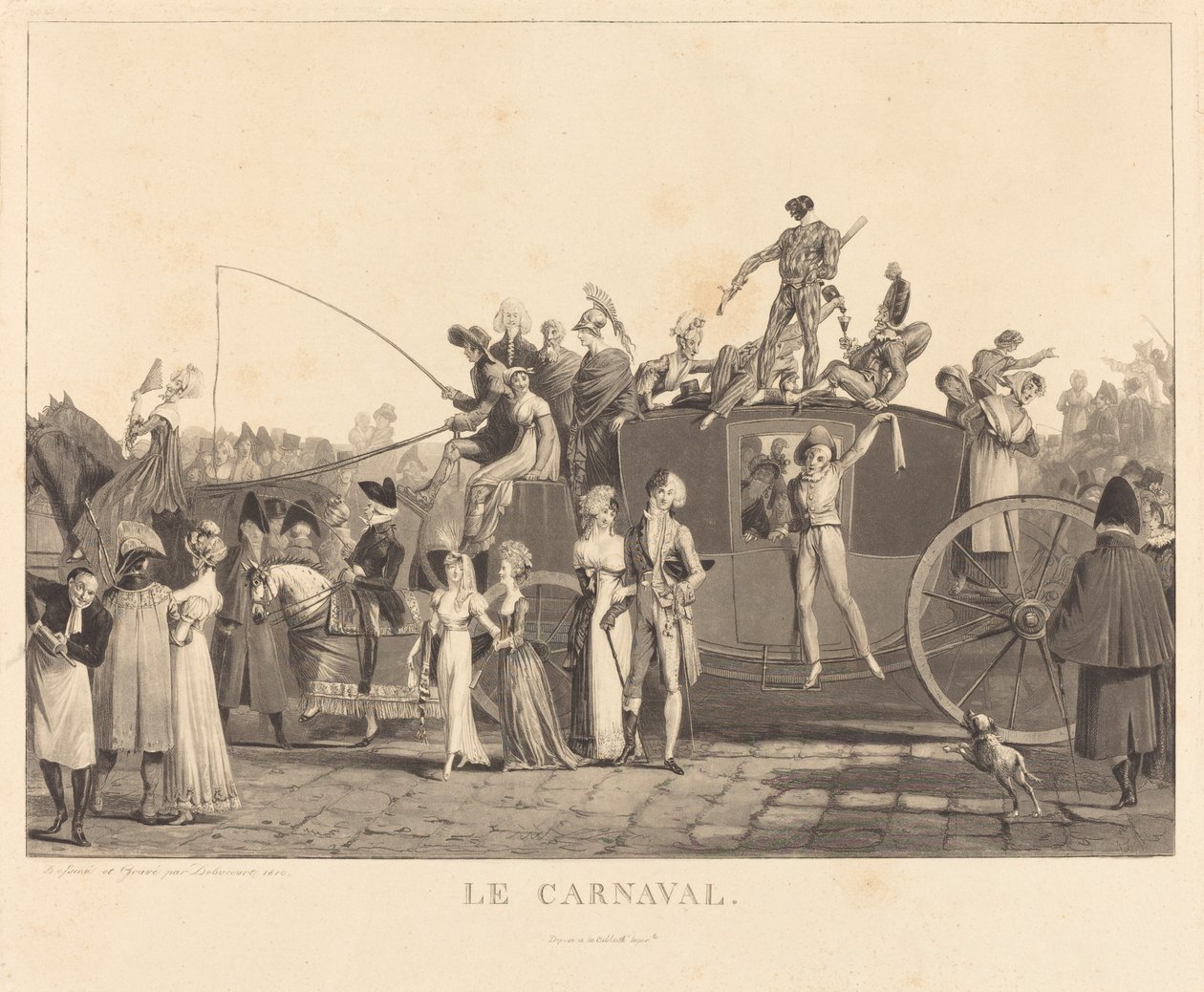 Karnevalen av Philibert Louis Debucourt