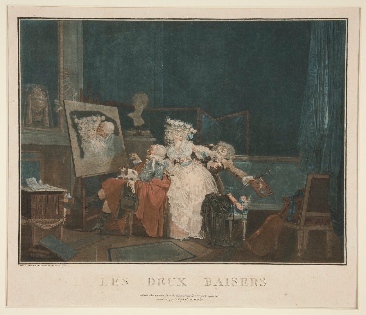 De två kyssarna av Philibert Louis Debucourt