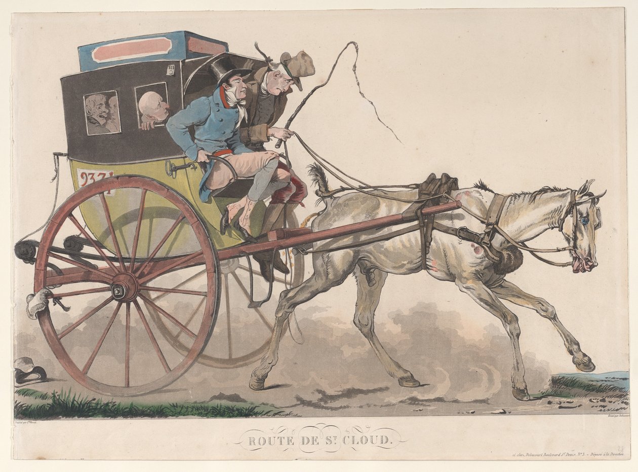 Vägen till St. Cloud, 1816. av Philibert Louis Debucourt