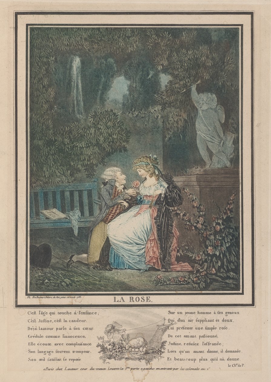 Rosen, 1788. av Philibert Louis Debucourt