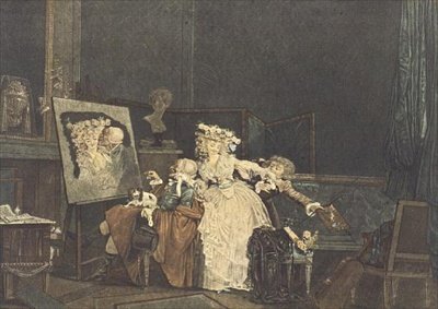De två kyssarna av Philibert Louis Debucourt