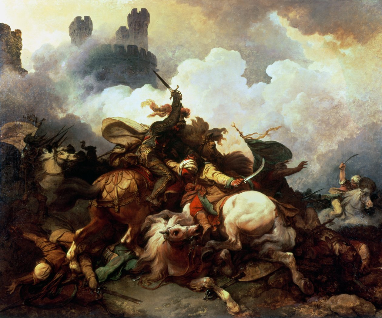 Richard I i Palestina av Philippe-Jacques de Loutherbourg