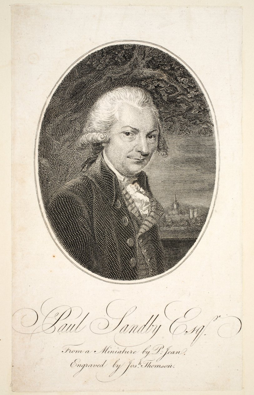Paul Sandby Esquire, utgiven omkring 1787 av Philip Jean