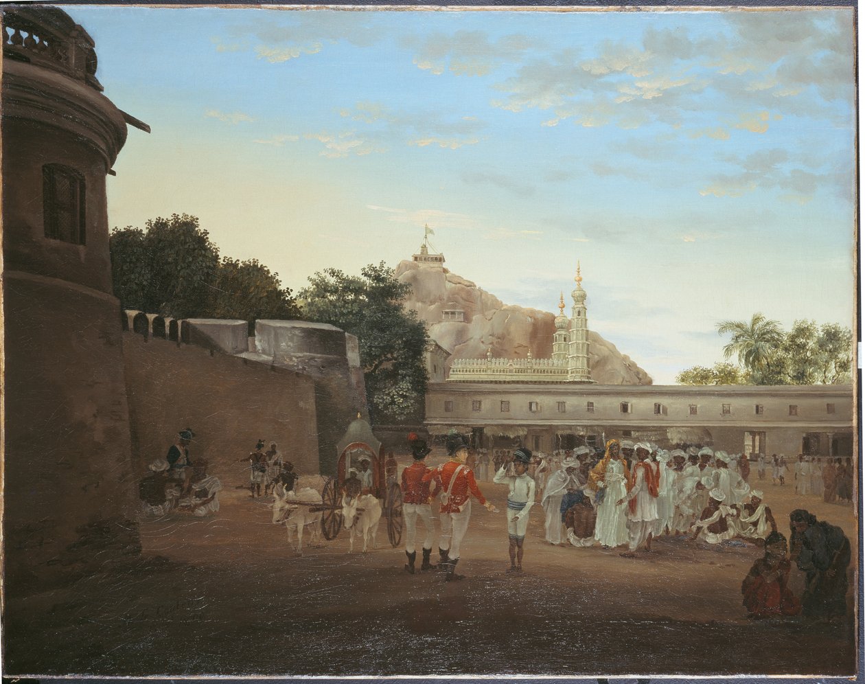 The Market Place of Trichinopoly, 1800 av Philip Le Couteur