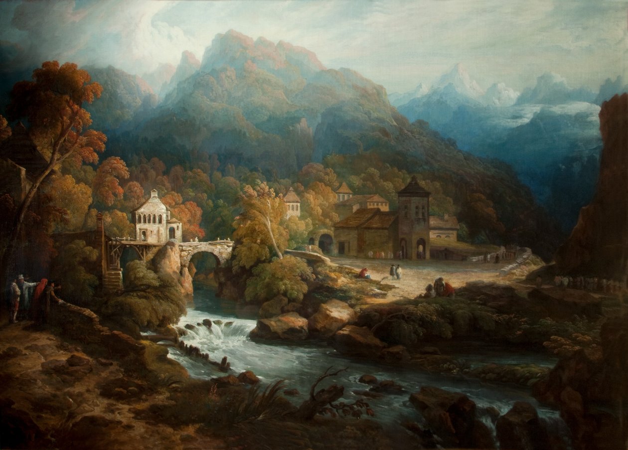 Bergen i Vietri av Philip Reinagle