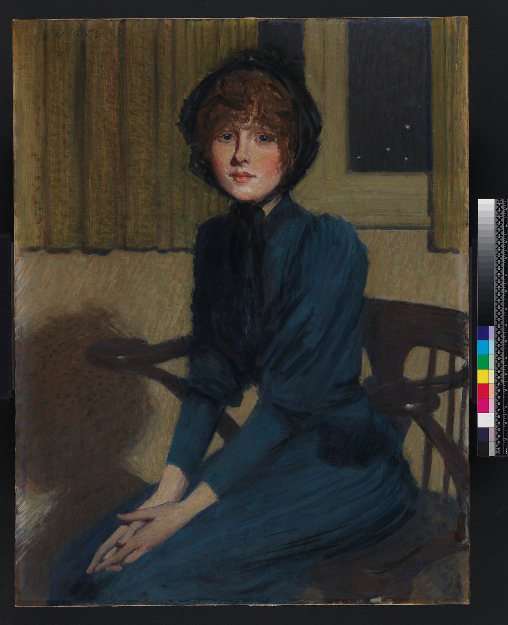 Den blå klänningen, 1892 av Philip Wilson Steer