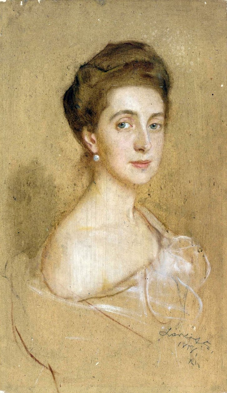 Lady with a pearl earring.  av Philip de László