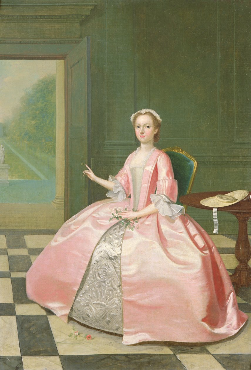 Porträtt av fru Nevel av Philip van Dyck