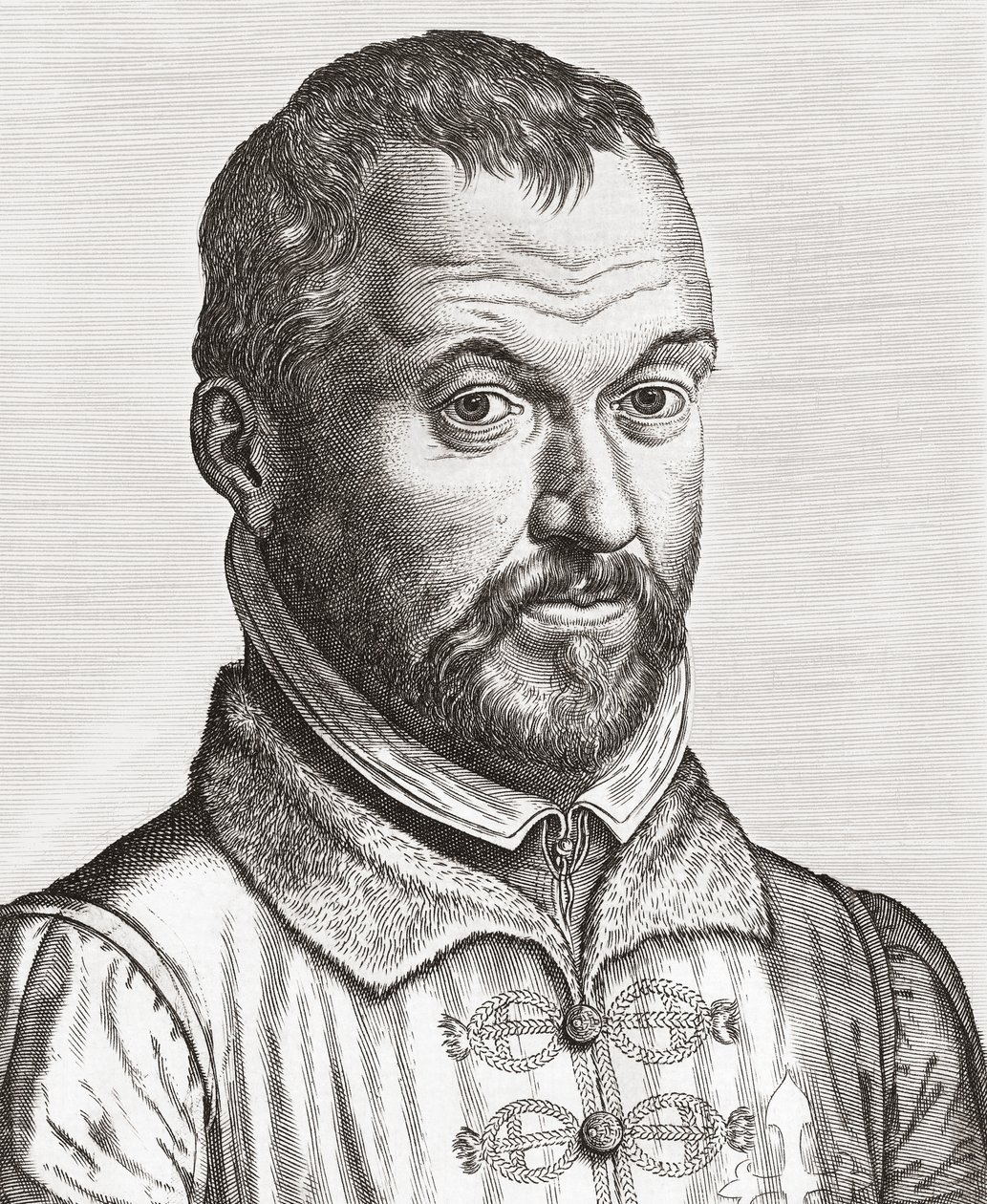 Benito Arias Montano. Porträtt. (skriva ut) av Philip (after) Galle