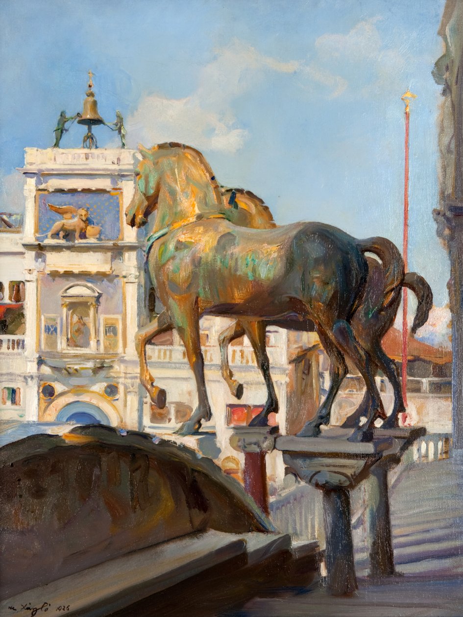 Bronshästarna i St Marks av Philip Alexius de Laszlo
