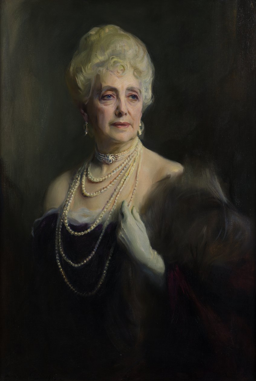 Den rätta ärade Mabell Ogilvy Dowager grevinnan av Airlie (1866-1956) av Philip Alexius de Laszlo
