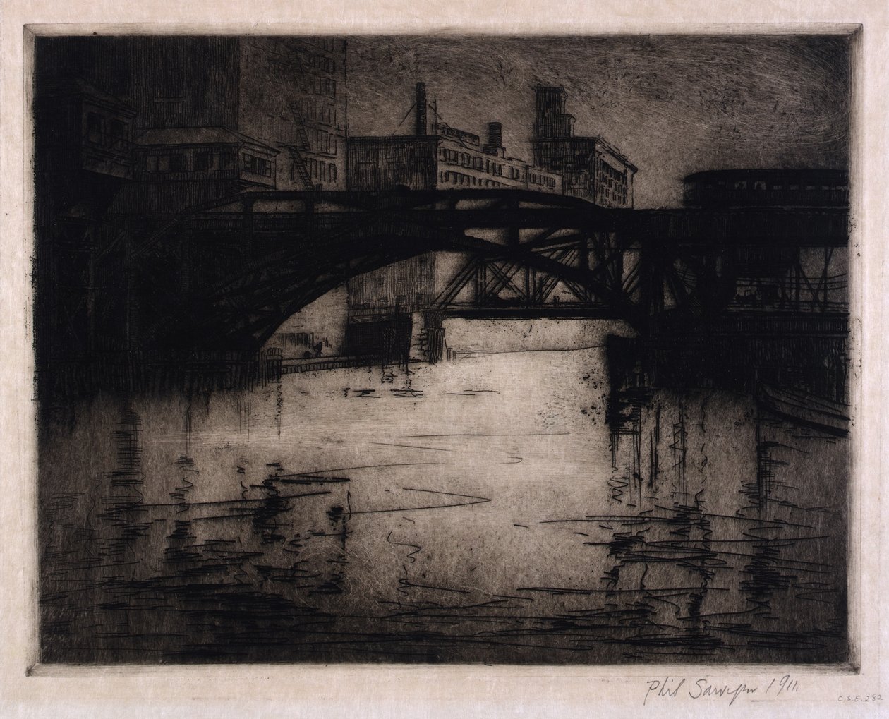 The L Bridge, Chicago av Philip Ayer Sawyer