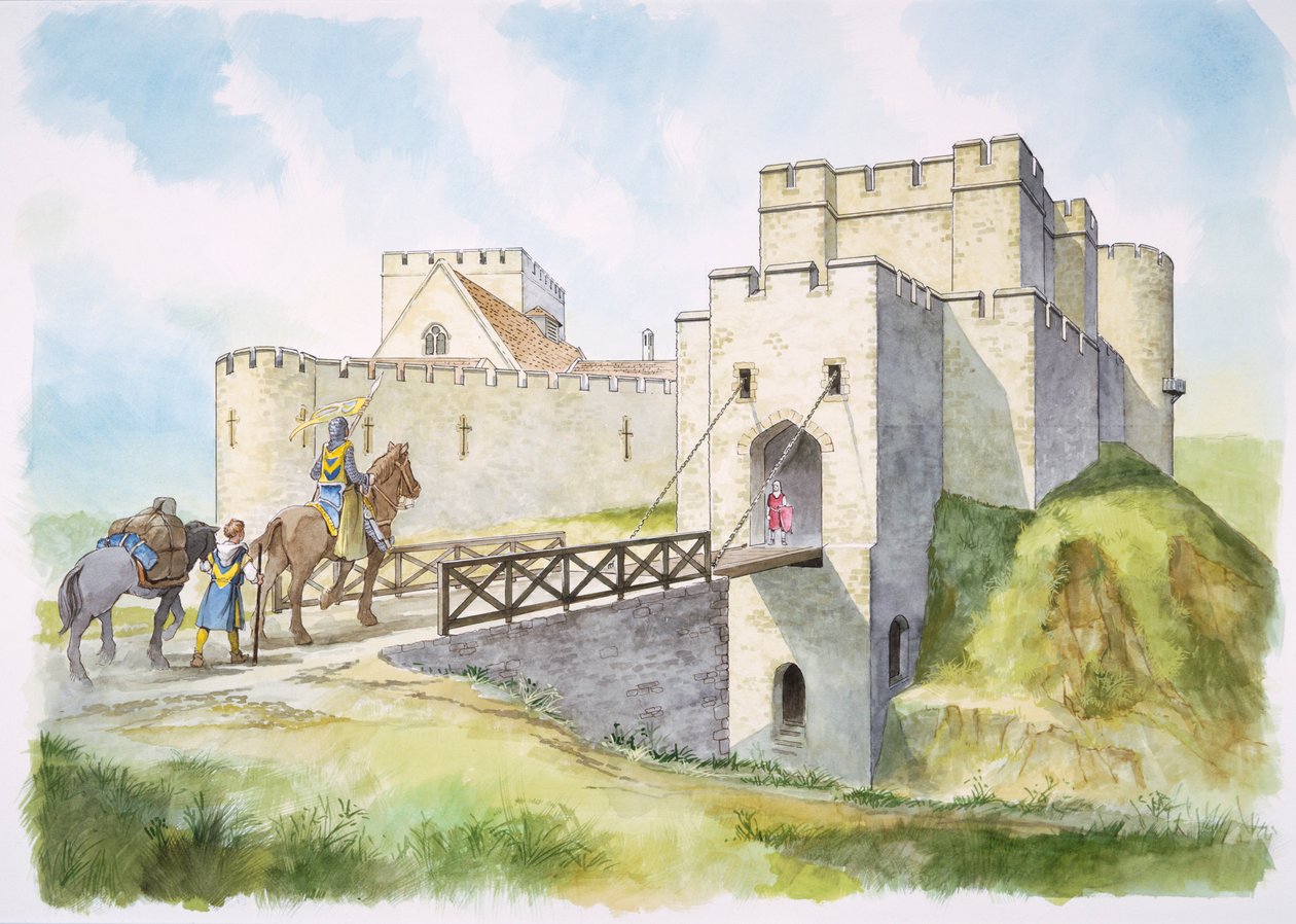 Helmsley Castle, North Yorkshire, 1200-talet c1990-2010 av Philip Corke
