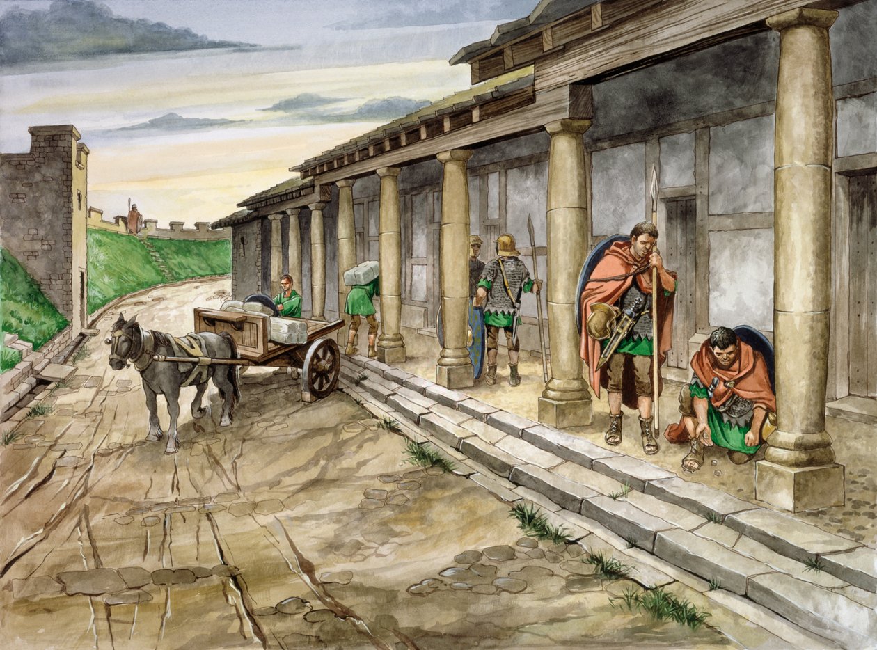 Housesteads romerska fortet, 2:a århundradet, c1990-2010 av Philip Corke