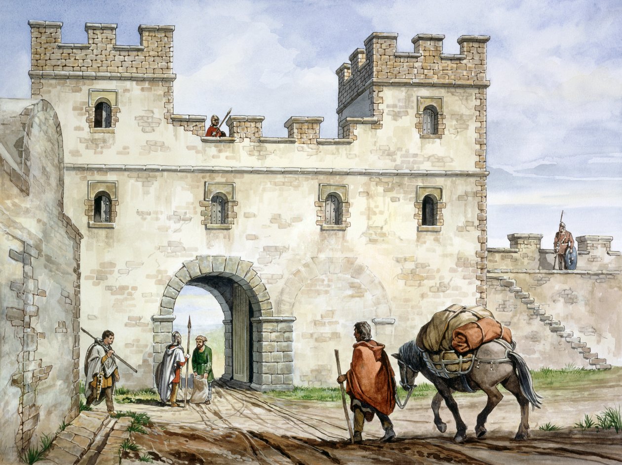 Housesteads Roman Fort, 300-talet, c1990-2010 av Philip Corke