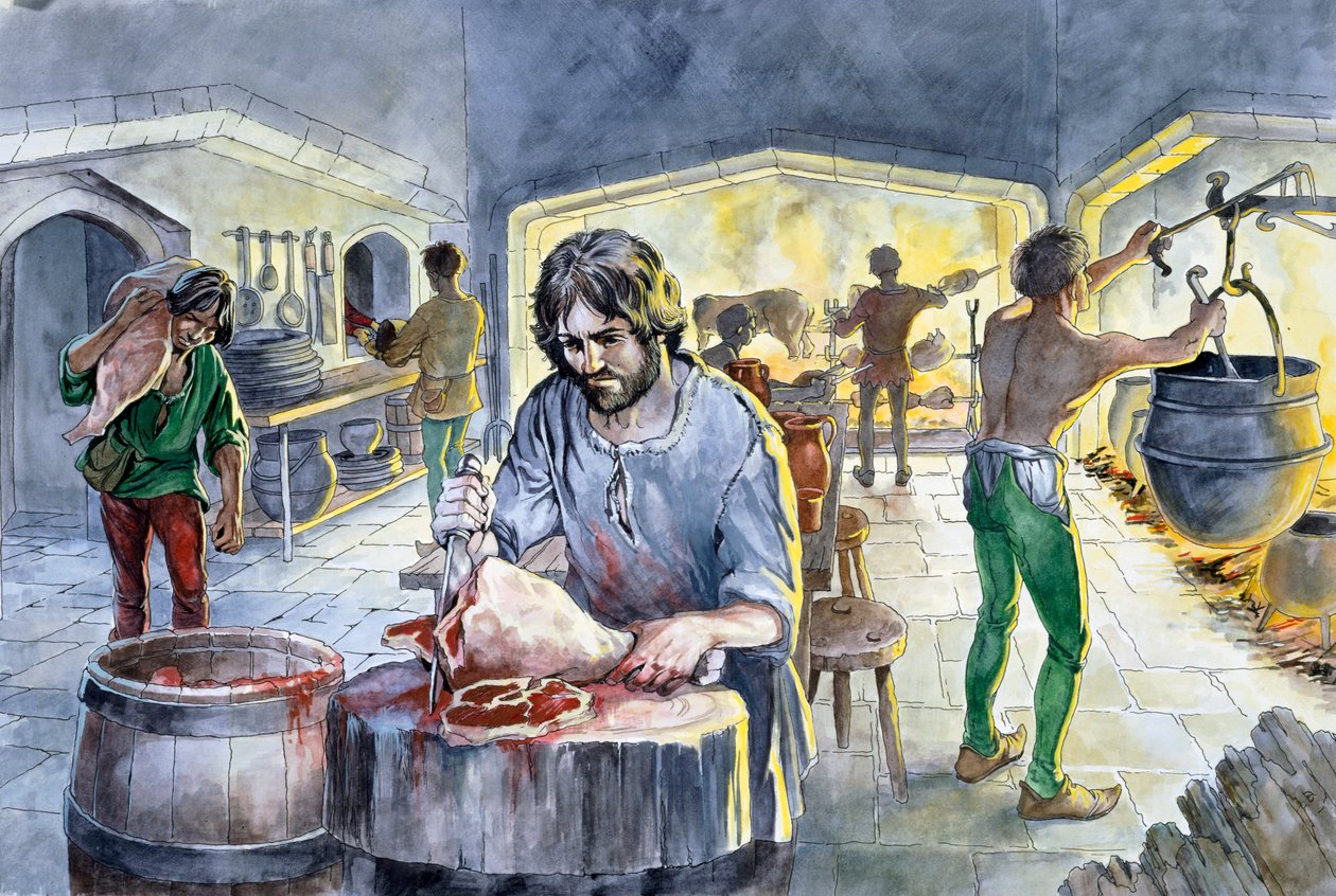Kök under medeltiden, c1300-talet, c1990-2010 av Philip Corke