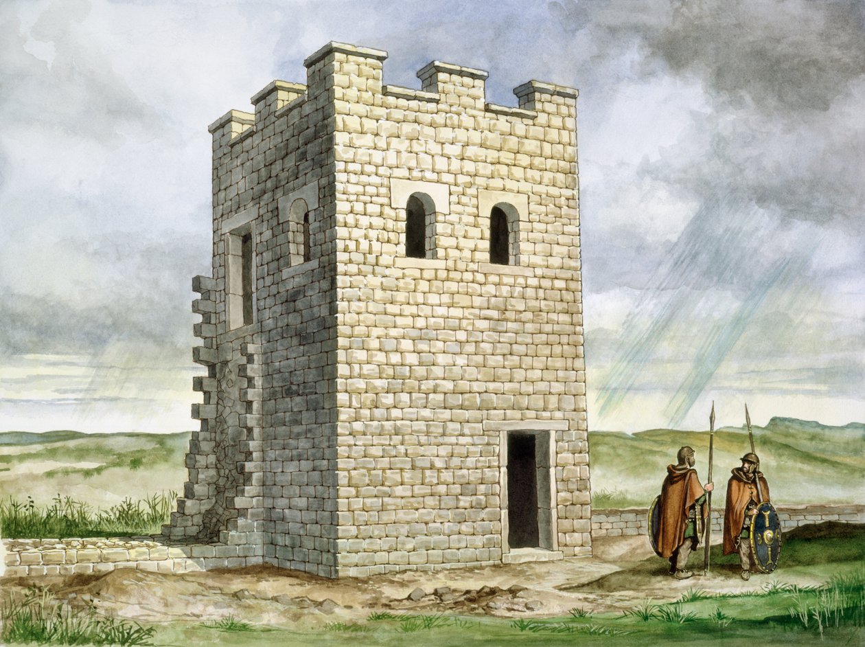 Turret 36b Housesteads Roman Fort, 2:a århundradet, c1990-2010 av Philip Corke