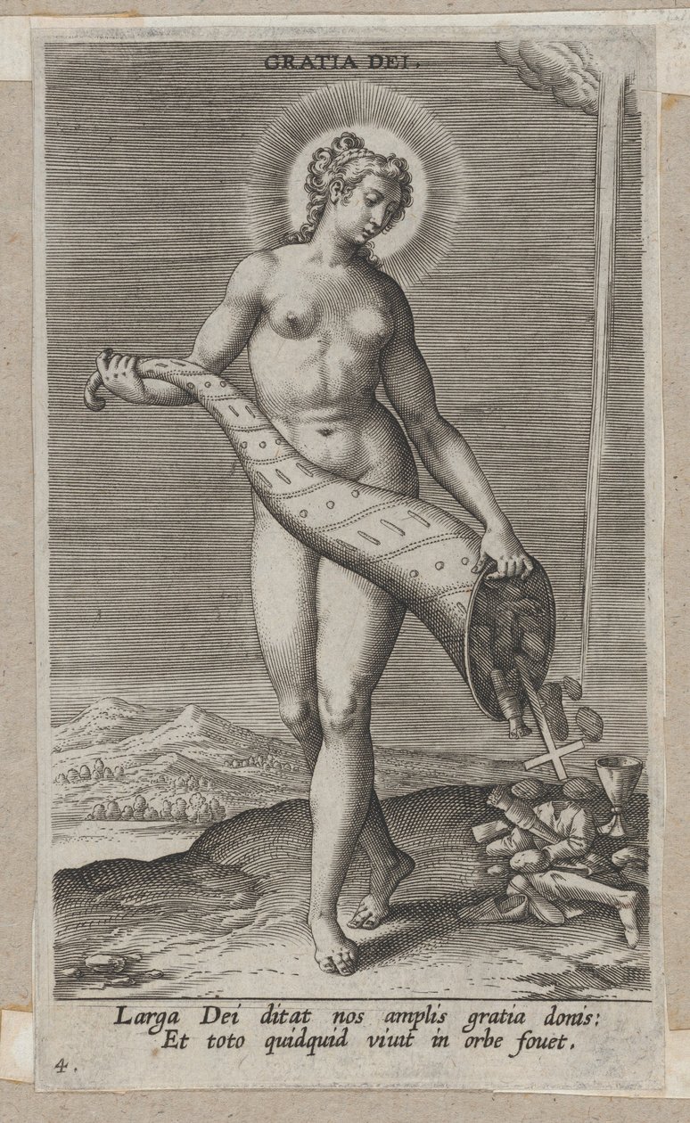 Gratia Dei, från Prosopographia, ca. 1585-90., ca. 1585-90. av Philip Galle