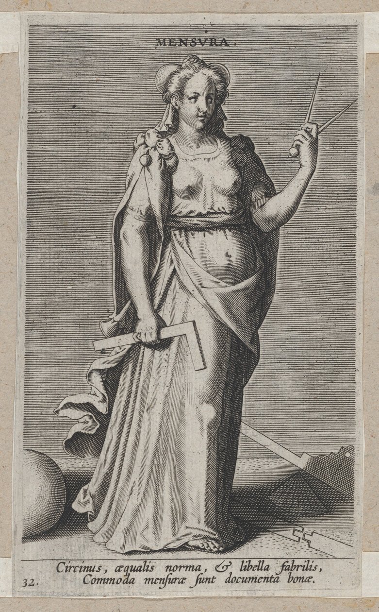 Mått, från Prosopographia, ca. 1585-90, ca. 1585-90. av Philip Galle