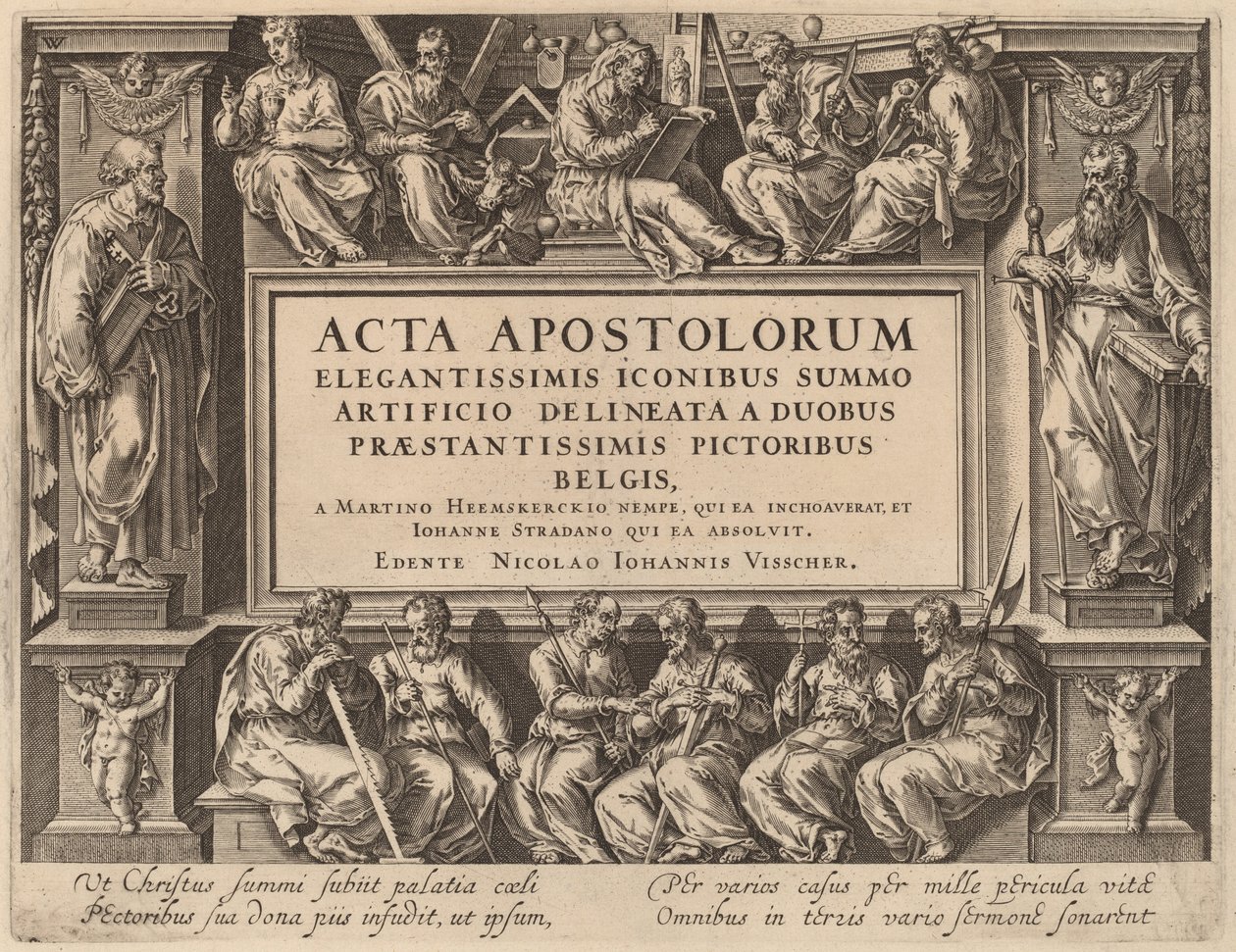 Titelsida av Philip Galle after Maerten van Heemskerck after Jan van der Straet