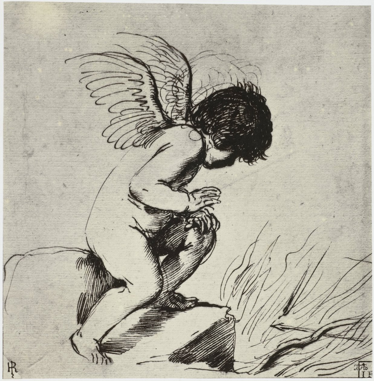 Anonym, en cupid av Philip Henry Delamotte