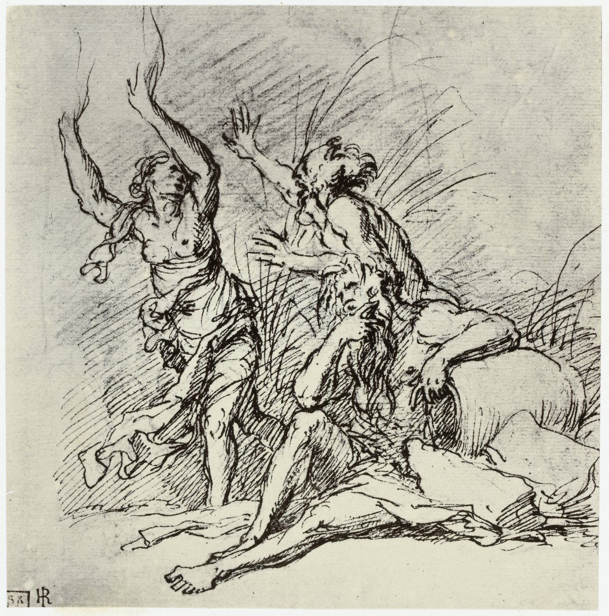 Salvator Rosa, Pan och Syrinx av Philip Henry Delamotte