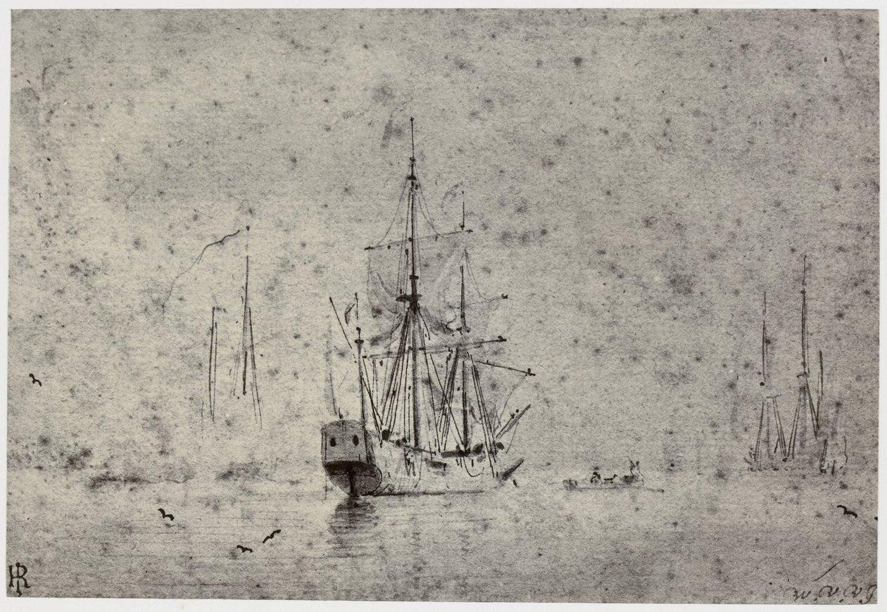 Willem van der Velde, sjöfart av Philip Henry Delamotte