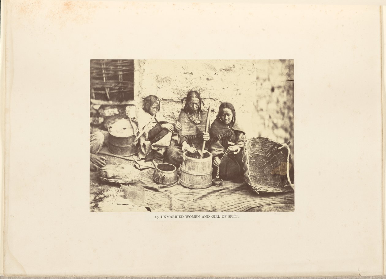 Ogifta kvinnor och flickor i Spiti av Philip Henry Egerton