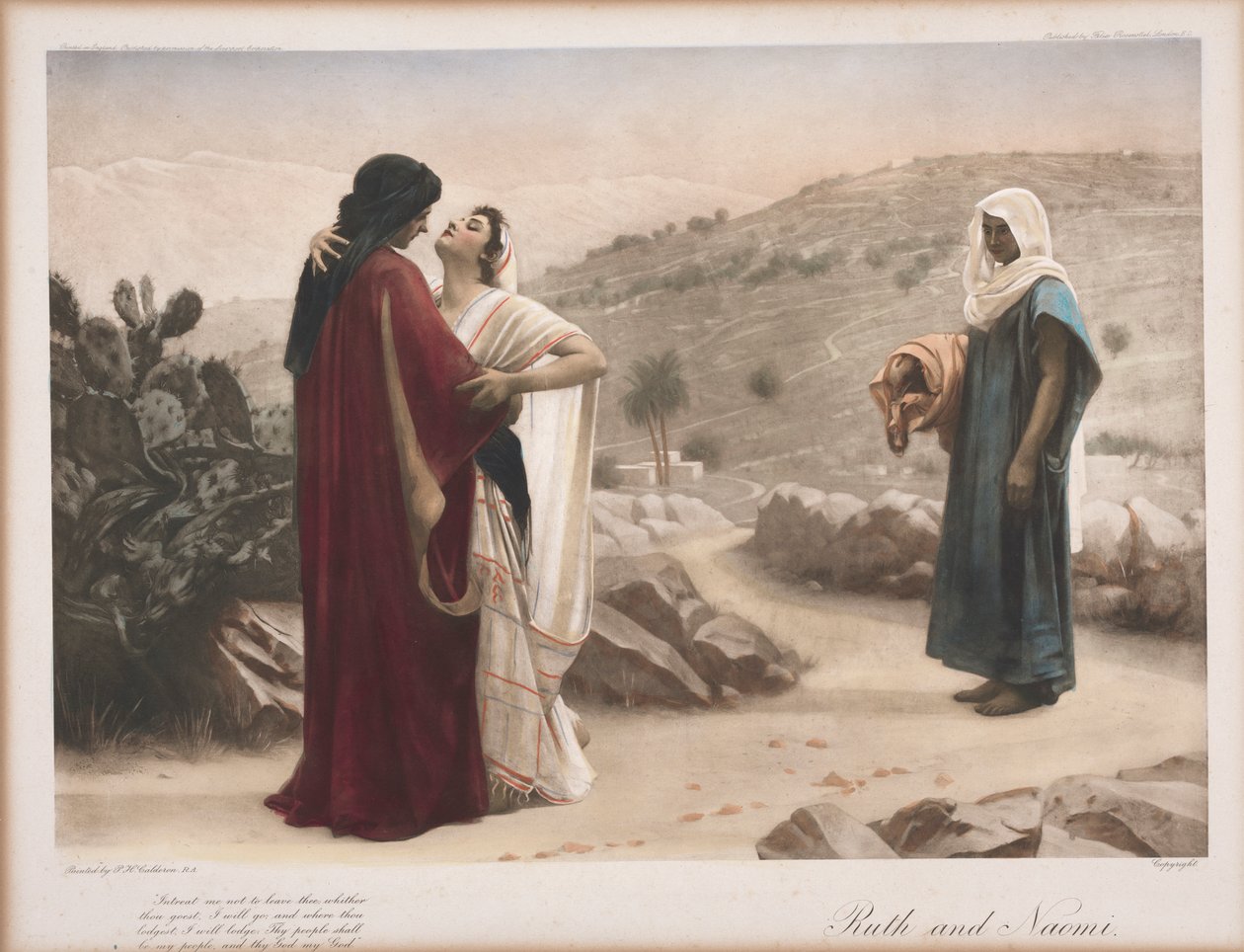 Rut och Naomi av Philip Hermogenes Calderon