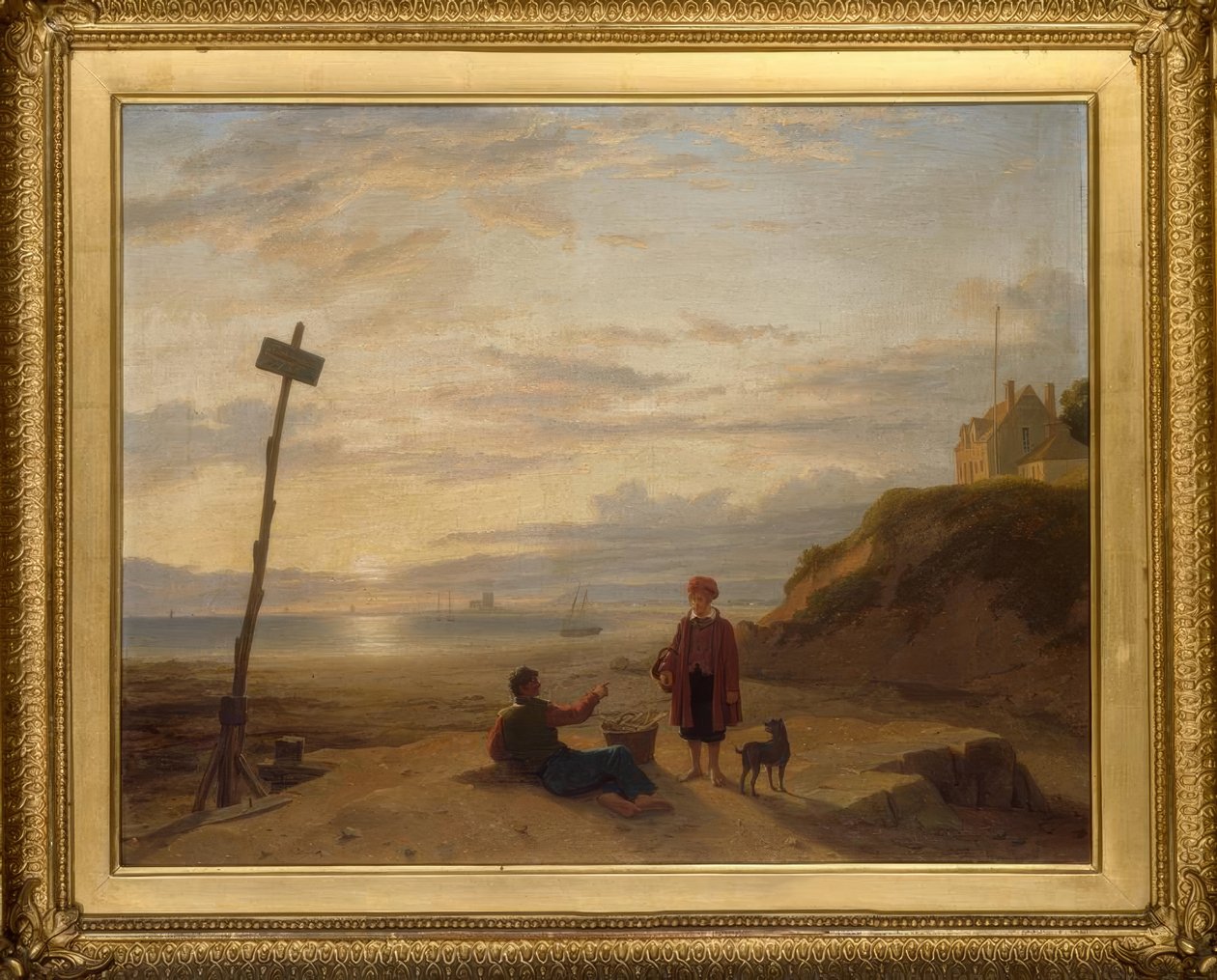 Ph. H.Rogers, Ostronpojkar diskuterar morgonens fångst.../ 1835 av Philip Hutchins Rogers