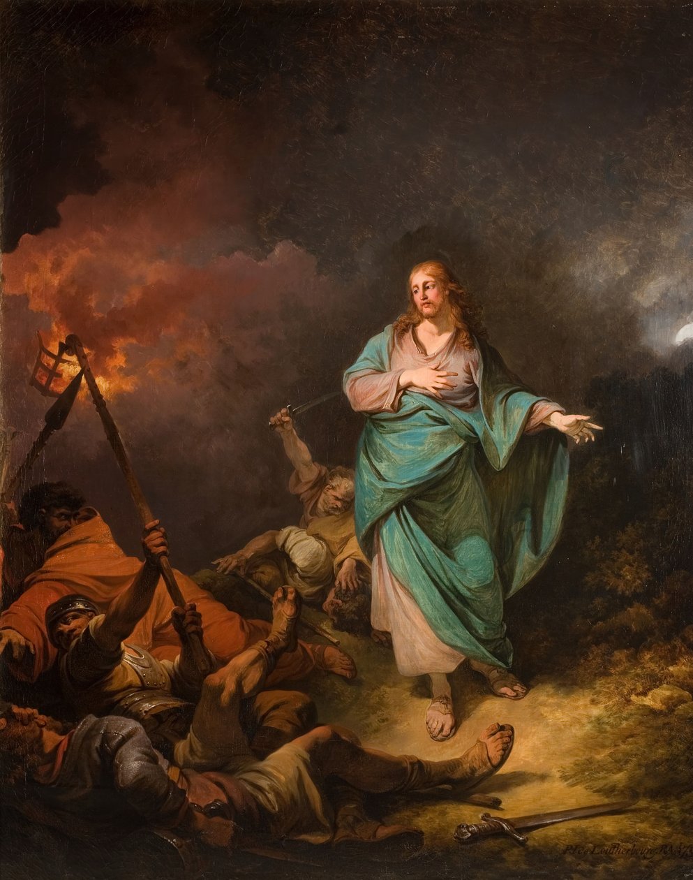 Kristi förräderi, 1798. av Philip James de Loutherbourg