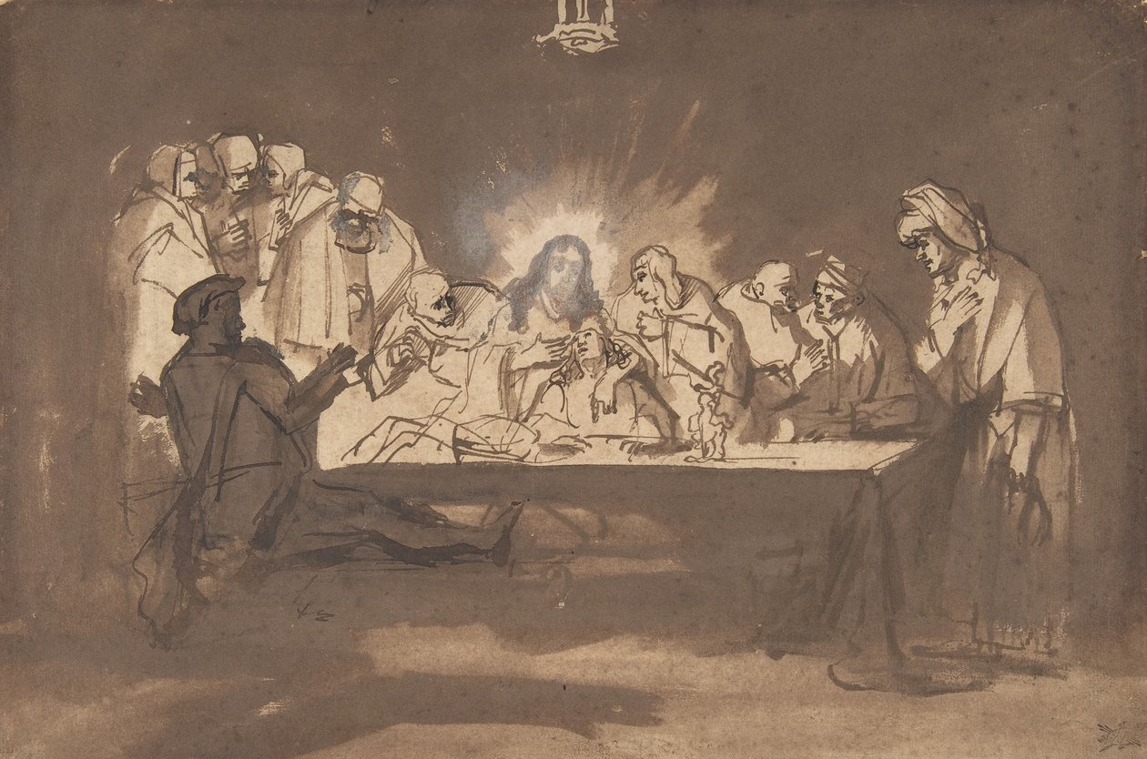 Nattvarden, sent 1650-tal. av Philip Koninck